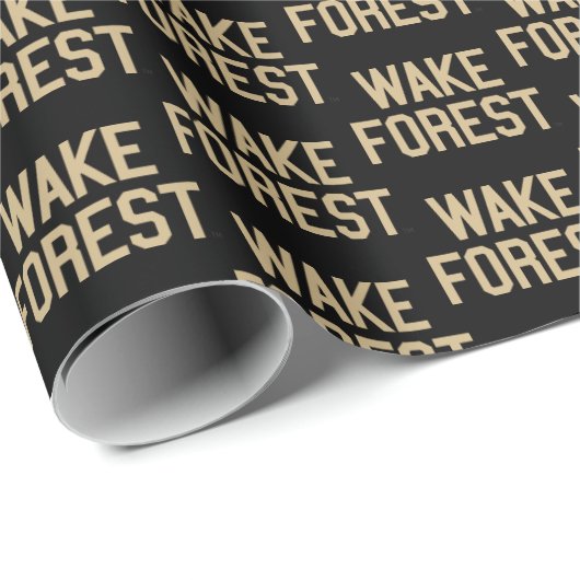 Papier Cadeau Université Wake Forest | Wake Forest (Coin rond)
