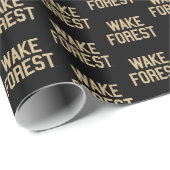 Papier Cadeau Université Wake Forest | Wake Forest (Coin rond)