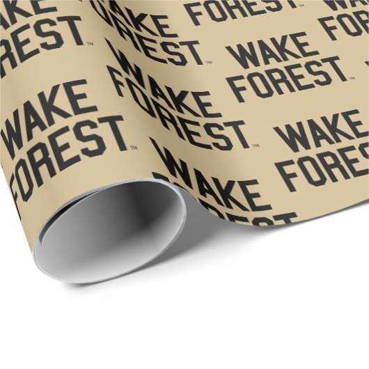 Papier Cadeau Université Wake Forest | Wake Forest (Coin rond)