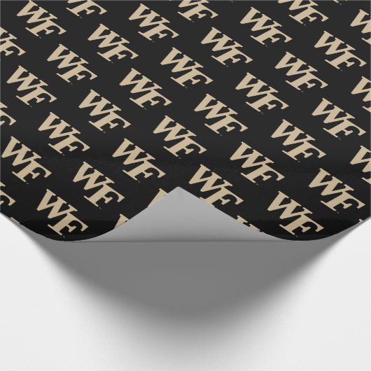 Papier Cadeau Université Wake Forest | WF (Coin)