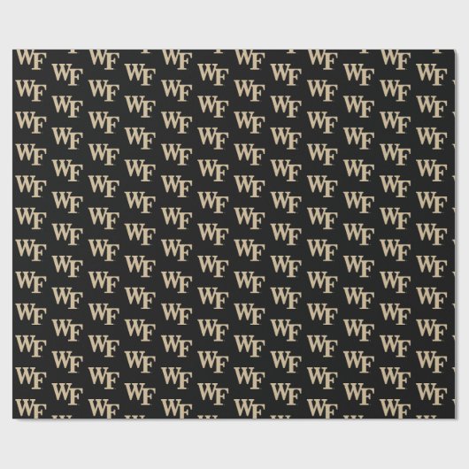 Papier Cadeau Université Wake Forest | WF (Plat)