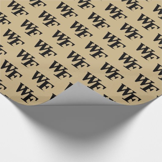 Papier Cadeau Université Wake Forest | WF (Coin)