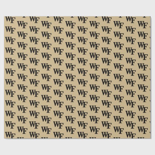 Papier Cadeau Université Wake Forest | WF (Plat)