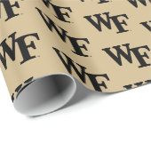 Papier Cadeau Université Wake Forest | WF (Coin rond)