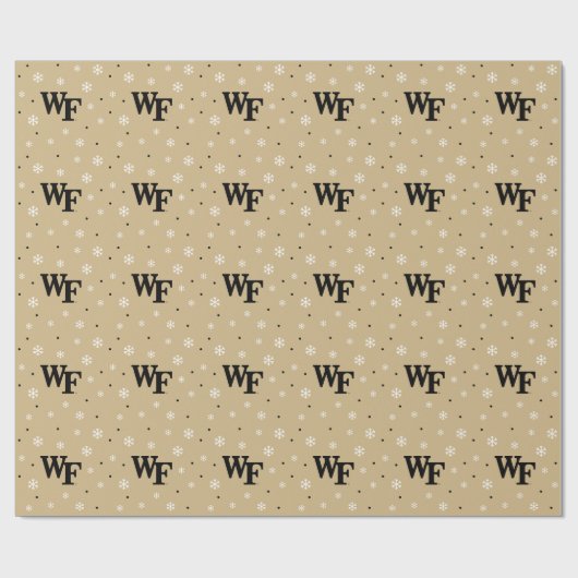 Papier Cadeau Université Wake Forest | WF (Plat)