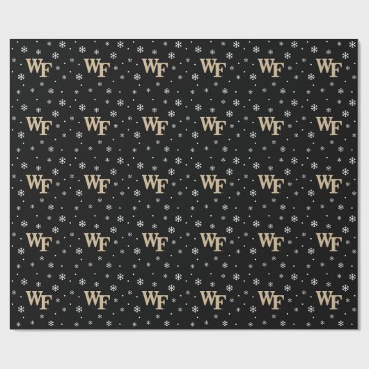 Papier Cadeau Université Wake Forest | WF (Plat)