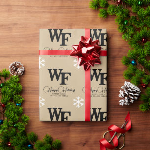 Papier Cadeau Université Wake Forest   WF