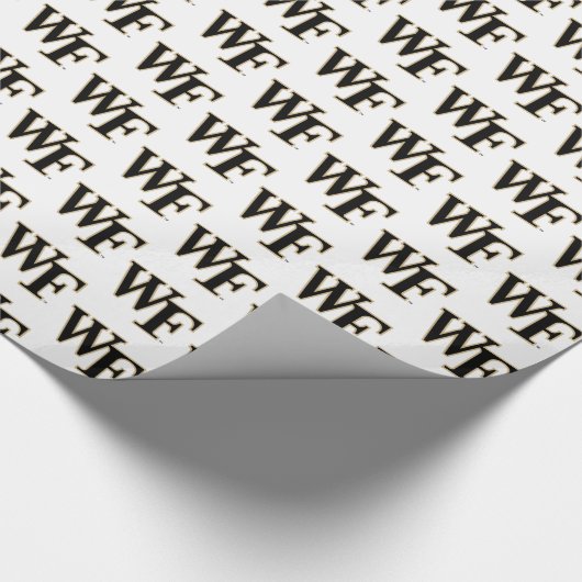 Papier Cadeau Université Wake Forest | WF (Coin)