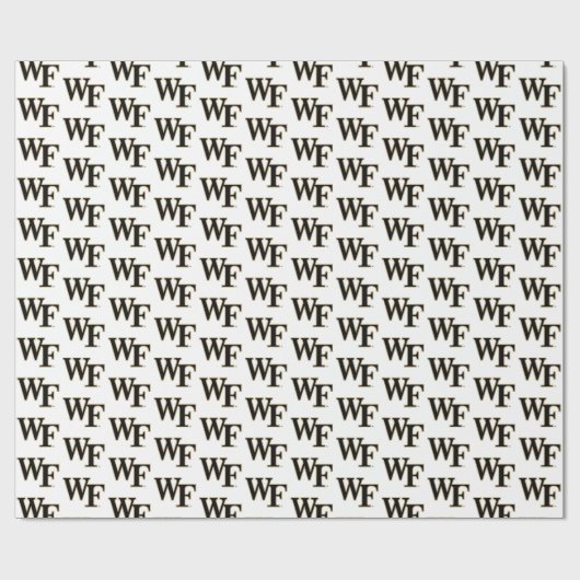 Papier Cadeau Université Wake Forest | WF (Plat)