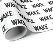 Papier Cadeau Université Wake Forest | Wordmark Wake (Coin rond)