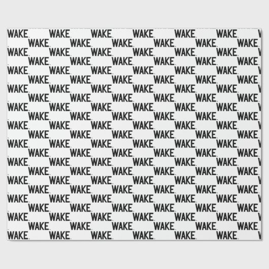 Papier Cadeau Université Wake Forest | Wordmark Wake (Plat)