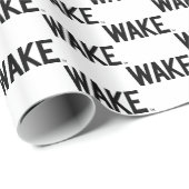 Papier Cadeau Université Wake Forest | Wordmark Wake (Coin rond)