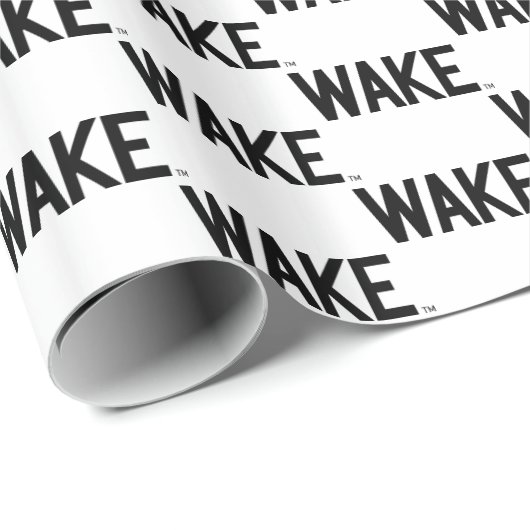 Papier Cadeau Université Wake Forest | Wordmark Wake (Coin rond)