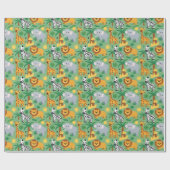 Papier Cadeau Unrolled and flat views of gift wrap (Plat)