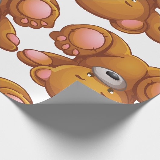 Papier Cadeau Upside Down Teddy Bear (Coin)