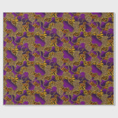 Papier Cadeau Urban Baroque Gold Chains Animal Print (Plat)