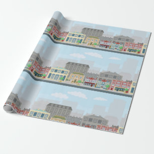 Papier Cadeau Urban City Wrapping Paper