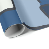 Papier Cadeau Urban Geo | Geo Cobalt | Hero Pattern (Coin rond)