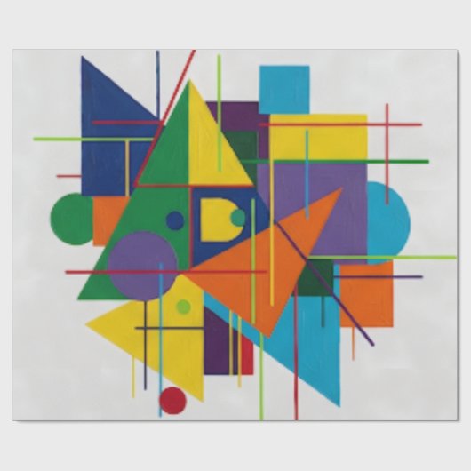 Papier Cadeau Urban Rhythm/Geometric design (Plat)