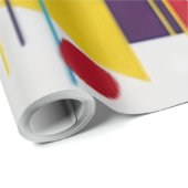 Papier Cadeau Urban Rhythm/Geometric design (Coin rond)