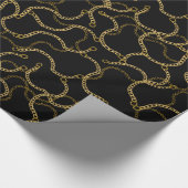 Papier Cadeau Urban Streetstyle Gold Chains Pattern (Coin)
