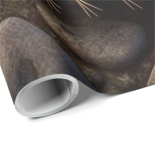 Papier Cadeau Urchine de Deep Sea (Coin rond)