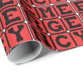 Papier Cadeau Urgence, chaque seconde compte (Coin rond)