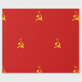 Papier Cadeau URSS Union soviétique Drapeau faucon communiste fa (Plat)