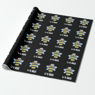 Papier Cadeau US Bee Funny USB - Jeu technique Dark BG