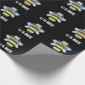 Papier Cadeau US Bee Funny USB - Jeu technique Dark BG (Coin)