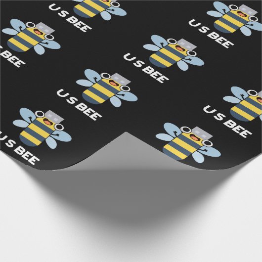 Papier Cadeau US Bee Funny USB - Jeu technique Dark BG (Coin)