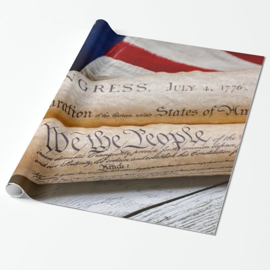 Papier Cadeau US Founding Documents (Déroulé)