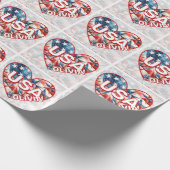 Papier Cadeau USA Ajouter un nom (Coin)