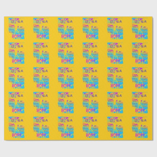 Papier Cadeau USA Belle conception de texte Extraordinaire (Plat)