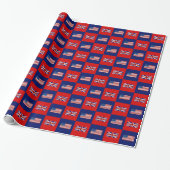 Papier Cadeau USA Flag & UK Flag Pattern (Déroulé)