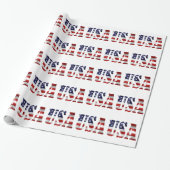 Papier Cadeau USA Patriotique (Déroulé)