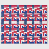 Papier Cadeau usa uk (Plat)
