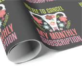 Papier Cadeau Uterus Removal Surgery support Hysterectomy (Coin rond)