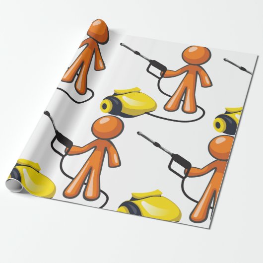 Papier Cadeau Utilisation D'Une Lave-Pression (Déroulé)