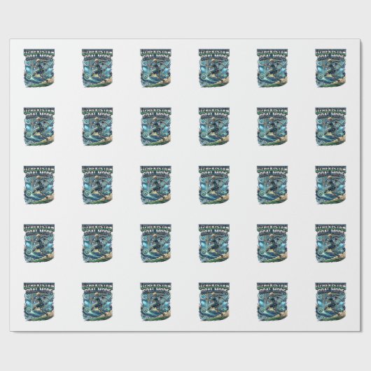 Papier Cadeau Uzbekistan Mode de but squelette attaquant Nations (Plat)
