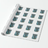 Papier Cadeau Uzbekistan Mode de but squelette attaquant Nations (Déroulé)