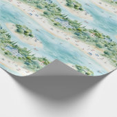 Papier Cadeau Vacances balnéaires en été - (Coin)