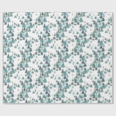 Papier Cadeau Vacances dans la forêt d'hiver (Plat)