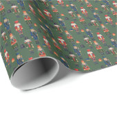 Papier Cadeau Vacances de Casse-Noisette (Coin rond)