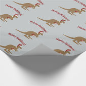 Papier Cadeau Vacances de houblon ! kangourou de Noël (Coin)