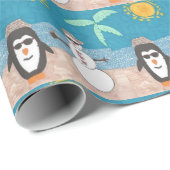 Papier Cadeau Vacances de Noël (Coin rond)