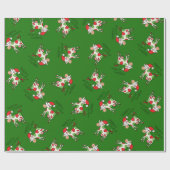 Papier Cadeau Vacances de Noël amusantes pour la vache (Plat)