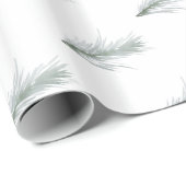 Papier Cadeau Vacances de Noël de Pine Simple (Coin rond)