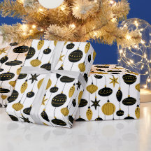 Vacances de Noël en or noir rétro