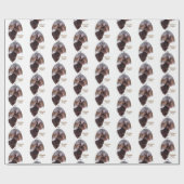 Papier Cadeau Vacances de Noël Kelpie en Australie (Plat)